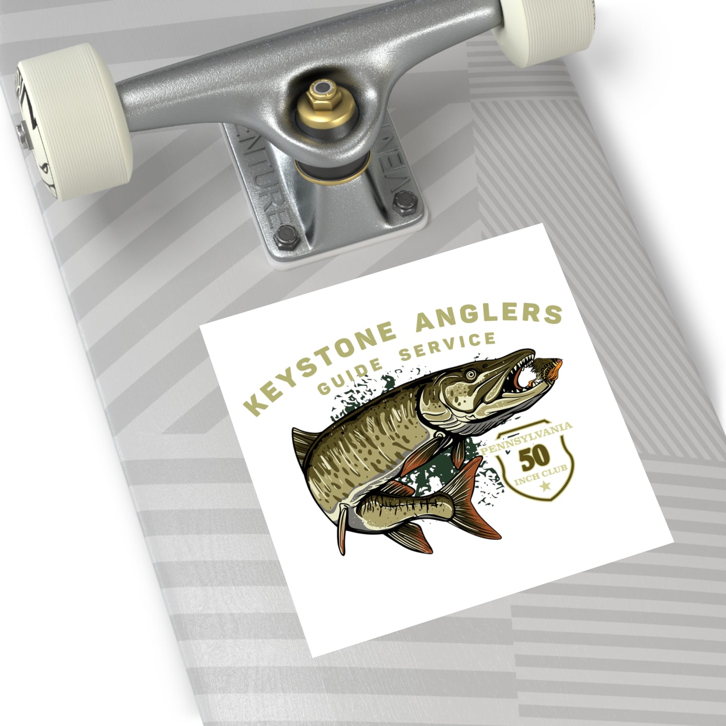 FLY GOD MUSKY APPAREL – Keystone Anglers 50-Inch Club Square Vinyl Sticker